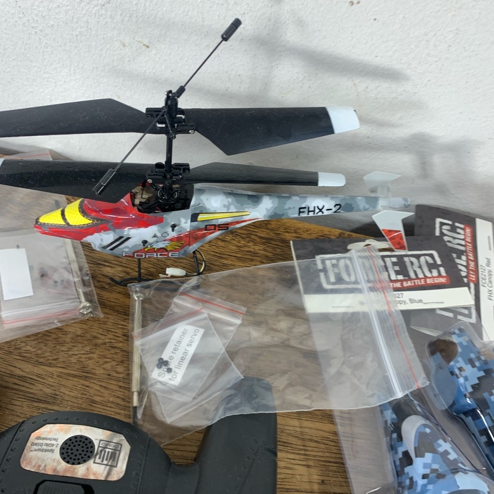 FORCE RC FHX Battle helicopter set RTF remote control coaxial helicopters , - Picture 6 of 7
